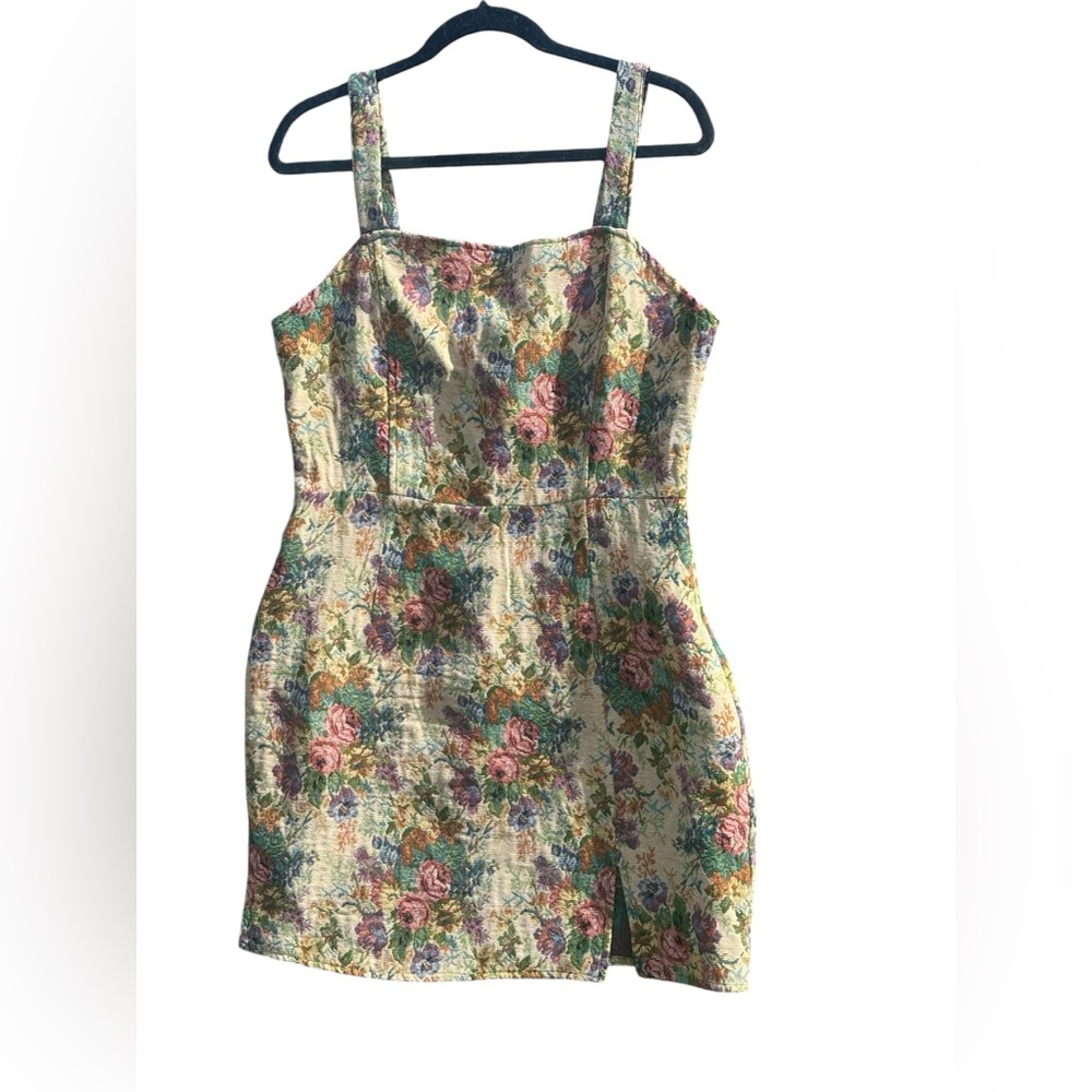 EUC ROMWE Floral Cottagecore Size Large Mini Dress
